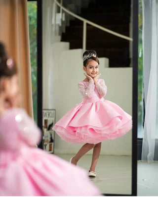 Lucas Pink Girl's Evening Dress