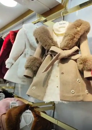Premium Mink Color Angora Fur Dress and Coat Set of 6