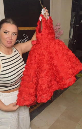 Red Olympus Comet Girl's Evening Dress