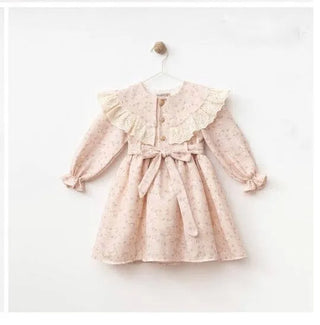 Vintage Pink Floral 4-Piece Set for Girls