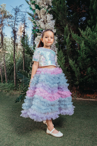 Mermaid Two-Piece Evening Dress Set
