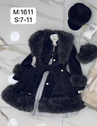 PREMIUM ADULT AGES 6-PIECE SET WITH BLACK CASHMERE COAT
