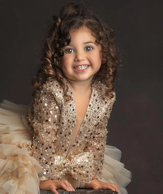 Margarita Gold Girl's Dress