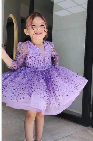 Alyona Purple / Lilac Girl's Dress