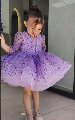 Alyona Purple / Lilac Girl's Dress
