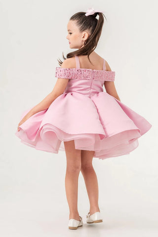 Mono Pink Girl's Evening Dress