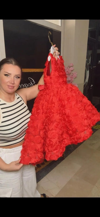 Red Olympus Comet Girl's Evening Dress