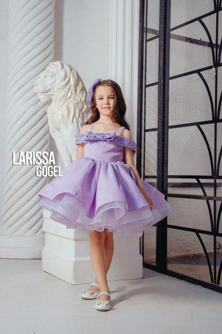 Mono Lilac Girl's Evening Dress