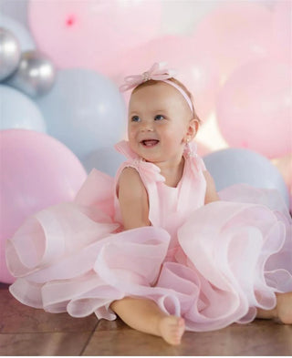 Hazel Pink Girl's Evening Dress