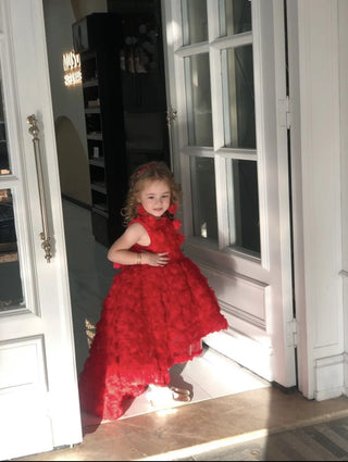 Red Olympus Comet Girl's Evening Dress