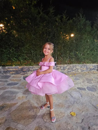 Mono Pink Girl's Evening Dress
