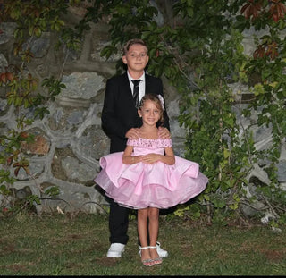 Mono Pink Girl's Evening Dress
