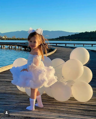 Mary White Girl's Evening Dress