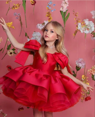 Royal Red Girl's Evening Dress