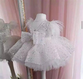 Sonia White Girl's Dress