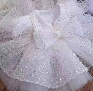 Sonia White Girl's Dress
